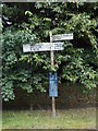 Direction Sign - Signpost on Enstone Road in Westcot Barton