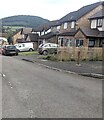 Gavenny Way houses and cars, Abergavenny