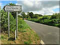 A modern sign post