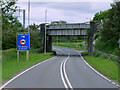 Rail Bridge over the A6 near Kibworth