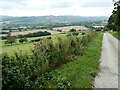 View from a lane below Hamptonhayes