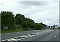 Westbound off slip road at junction 1 of M6