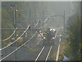 A road-rail vehicle at Coryton