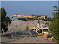 Demolition of the former tax office in Llanishen