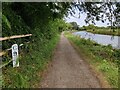 Milepost along the Gloucester and Sharpness Canal