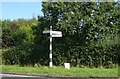 Fingerpost on the A533