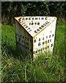 Old milepost on the A533