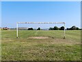 Football pitch in Aldercar Recreation Ground