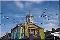 Kelso Square is decorated for Stage 1 of  Lloyds Bank Tour of Britain 2024