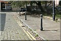 Old bollards, Bank Street, Salford