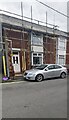 Zoar Avenue house under scaffolding, Maesteg