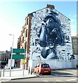 Lobey Dosser mural at Partick