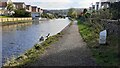 Looking east along the Leeds & Liverpool Canal at 105 miles from Liverpool