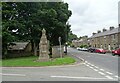 Memotial fountain at road junction, Stanhope