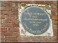 Plaque on former endowed school, Chaddesley Corbett