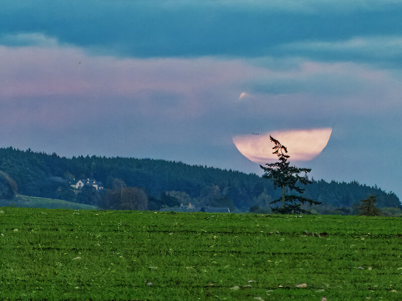 The Hunter's Moon at moonrise, 17... © Julian Paren ccbysa/2.0