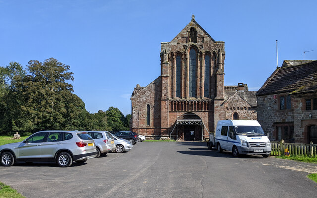 Car parking at Lanercost priory © Rob Purvis :: Geograph Britain and ...