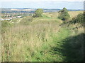 Approaching the former chalk pits at Blow