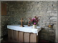 A simple table in the north aisle