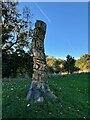 Carved tree stump in Firth Park