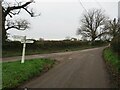 Minor road junction near Bransgore