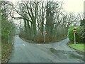 Triangular junction on Coppice Road