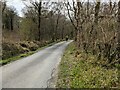 The minor road above Afon Llugwy