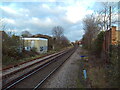 Railway north east from Shepperton station