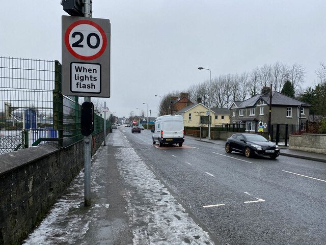 Icy footpath, Campsie, Omagh © Kenneth Allen :: Geograph Ireland