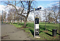 Signpost on Figges Marsh