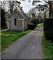 North side of the former chapel in Monmouth Cemetery