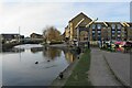 Swing bridge into Apsley Marina