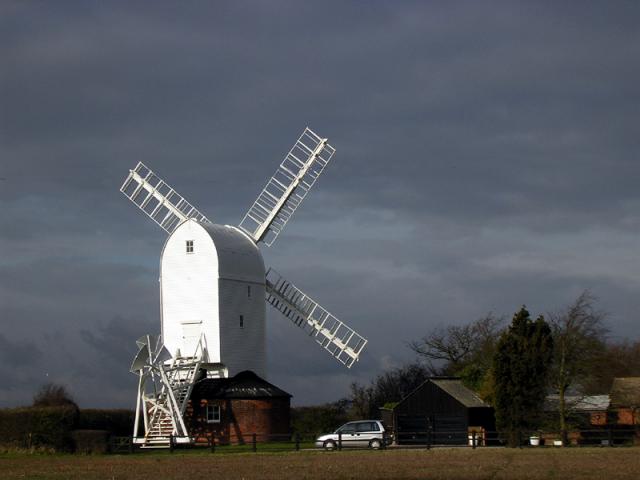 Restored windmill at Aythorpe Roding
