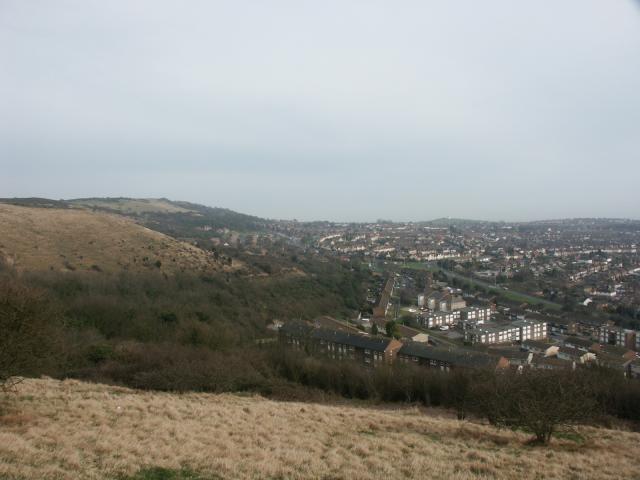 View looking SW from the top of Sugarloaf Hill