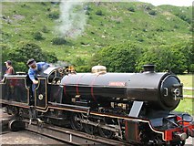 NY1700 : Turning the Train Around at Eskdale (Dalegarth) Station by Pam Brophy