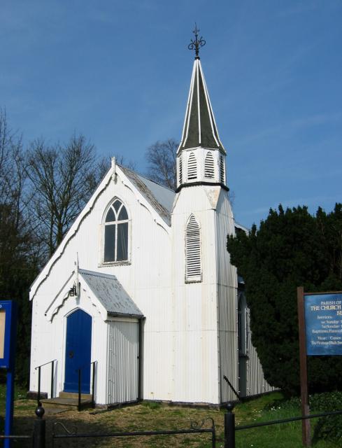 Corrugated tin church, Bedmond