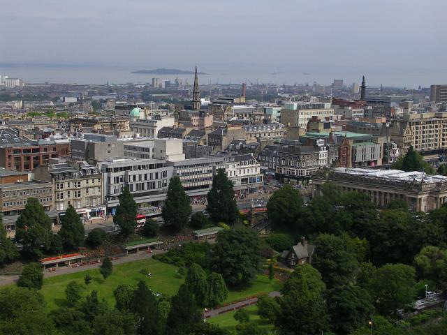 Princes Street from the Castle