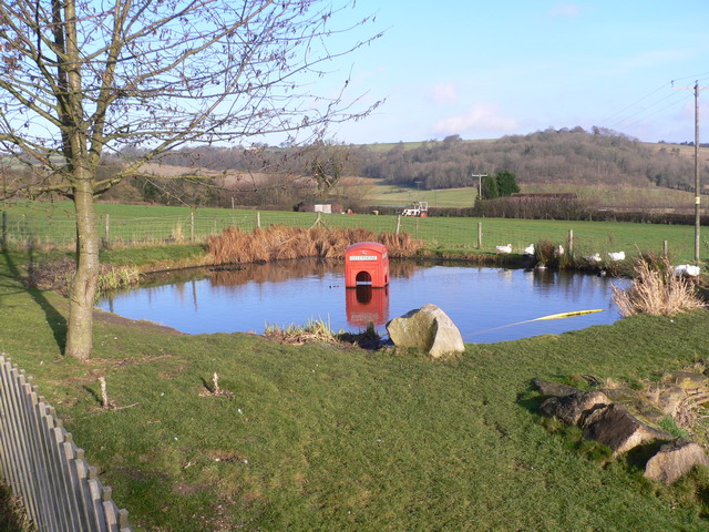 Phonebox in pub garden