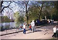 Queens Park in Chesterfield with the Boating Lake in View