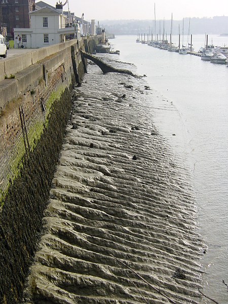 Low tide by Chatham Historic Dockyard