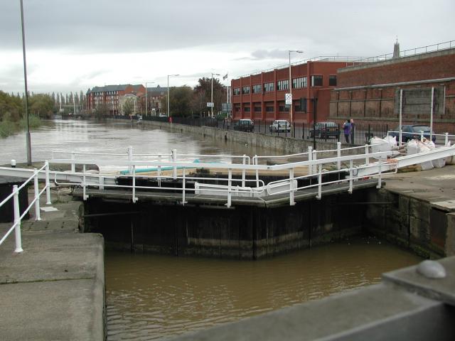 The entrance to Gloucester Docks