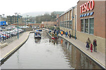 SJ9698 : Huddersfield Canal in Stalybridge by Martin Clark