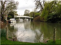 SU6376 : Whitchurch-on-Thames Toll Bridge: West View by Pam Brophy