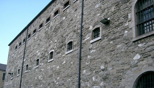 Outside Kilmainham Gaol in the Courtyard