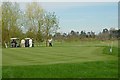 SP9018 : Golfers on Mentmore Golf course. by Peter Roberts