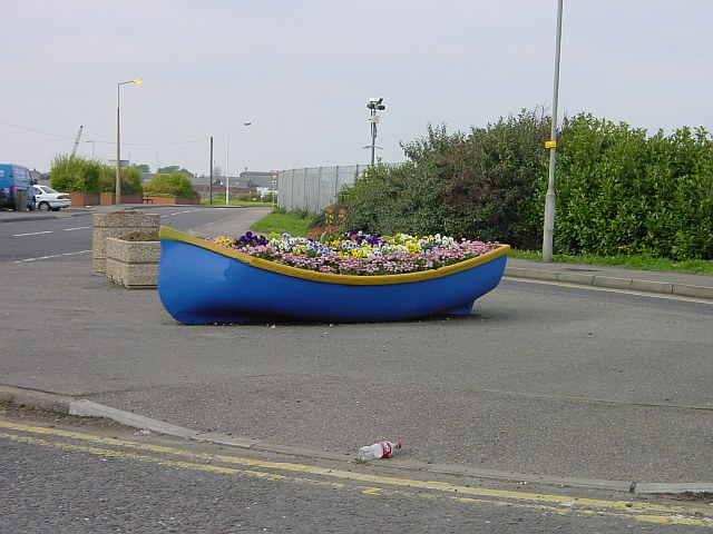 Boat full of flowers