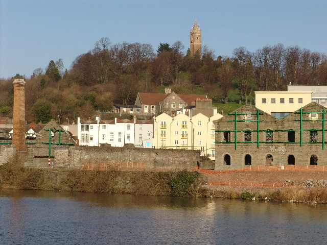 The Cabot Tower from across the Harbour, Bristol