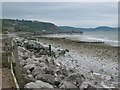 Llanddulas beach and quarry jetties