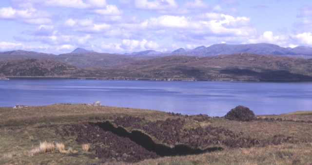 Peat bank by Loch Ewe