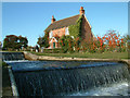 Weir at Papercourt Lock